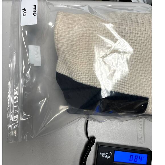 ST JOHN Cream Colorblocks Full Zip Wool Knit Sweater Long Sleeve Size Medium - Picture 10 of 10